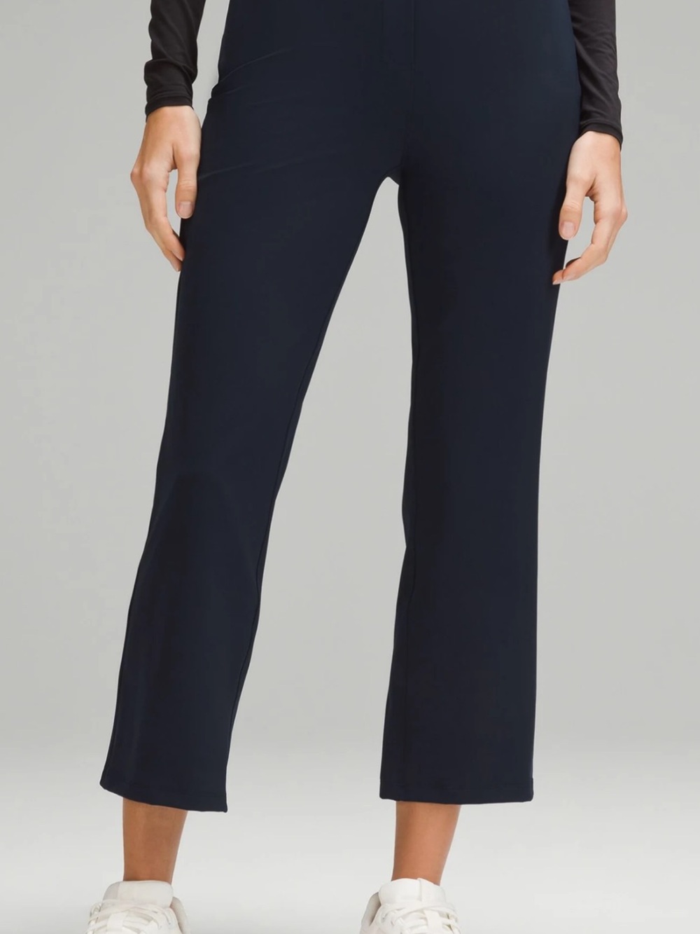 lululemon athletica Navy Cropped Wide-Leg Pants